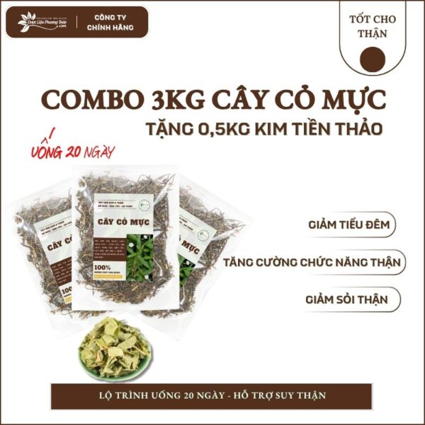 3kg Cây Cỏ Mực tặng 500g Kim Tiền Thảo