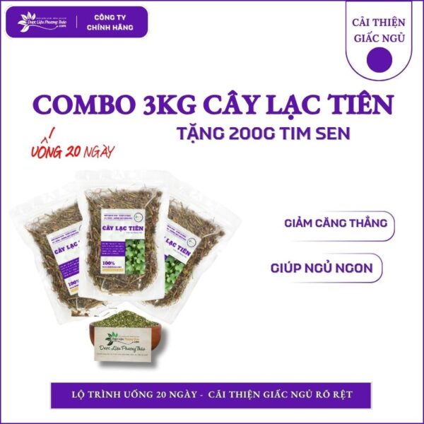 3kg Cây Lạc Tiên tặng 200g Tim Sen