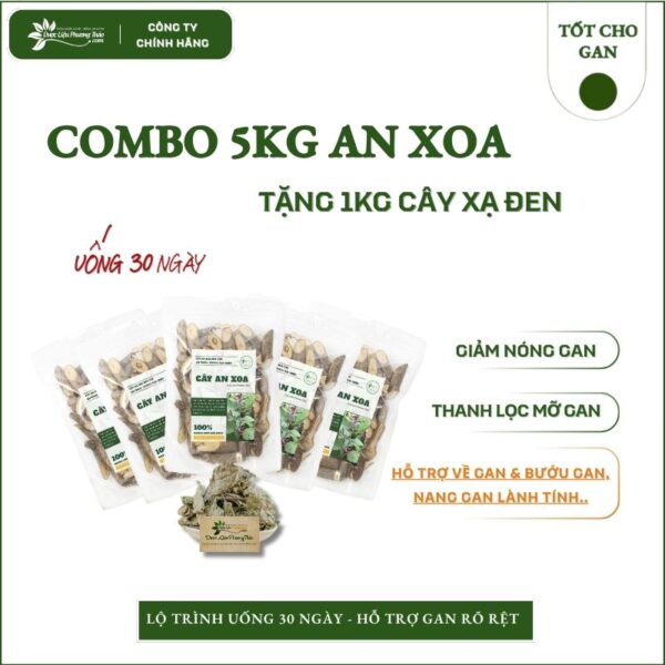 5kg an xoa tặng 1kg xạ đen